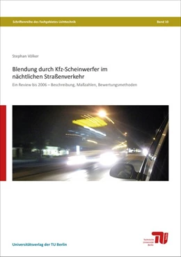 Abbildung von Völker | Blendung durch Kfz-Scheinwerfer im nächtlichen Straßenverkehr | 1. Auflage | 2017 | beck-shop.de