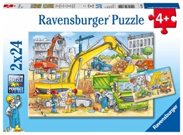 Abbildung von Viel zu tun auf der Baustelle. Puzzle 2 x 24 Teile | 1. Auflage | 2017 | beck-shop.de