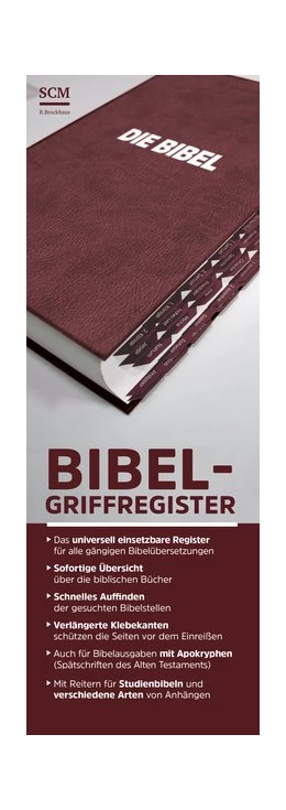 Abbildung von Bibel-Griffregister rot | 1. Auflage | 2017 | beck-shop.de