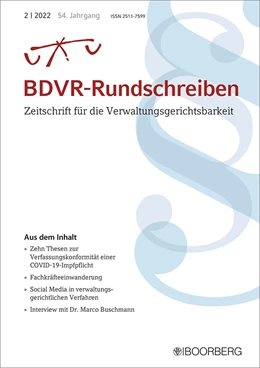 Abbildung von BDVR-Rundschreiben | 1. Auflage | 2024 | beck-shop.de