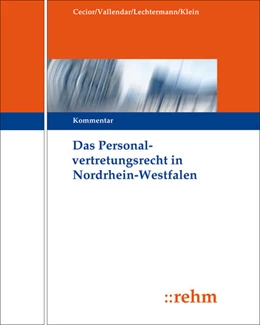 Abbildung von Cecior / Vallendar | Das Personalvertretungsrecht in Nordrhein-Westfalen - ohne Aktualisierungsservice | 1. Auflage | 2024 | beck-shop.de