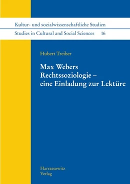 Abbildung von Treiber | Max Webers Rechtssoziologie - eine Einladung zur Lektüre | 1. Auflage | 2018 | beck-shop.de