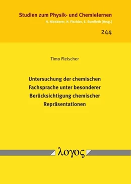 Abbildung von Fleischer | Untersuchung der chemischen Fachsprache unter besonderer Berücksichtigung chemischer Repräsentationen | 1. Auflage | 2018 | 244 | beck-shop.de