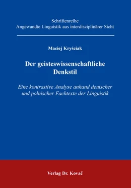 Abbildung von Krysciak | Der geisteswissenschaftliche Denkstil | 1. Auflage | 2018 | 51 | beck-shop.de
