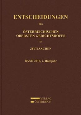 Abbildung von Amtlich veröffentlicht | Entscheidungen des Obersten Gerichtshofes in Zivilsachen | 1. Auflage | 2018 | beck-shop.de