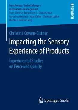 Abbildung von Cowen-Elstner | Impacting the Sensory Experience of Products | 1. Auflage | 2018 | beck-shop.de