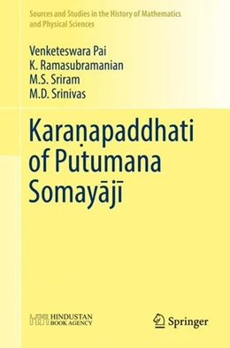 Abbildung von Pai / Ramasubramanian | Kara¿apaddhati of Putumana Somayaji | 1. Auflage | 2018 | beck-shop.de