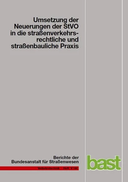 Abbildung von Baier, R: Umsetzung der Neuerungen der StVO in die strassenv | 1. Auflage | | beck-shop.de