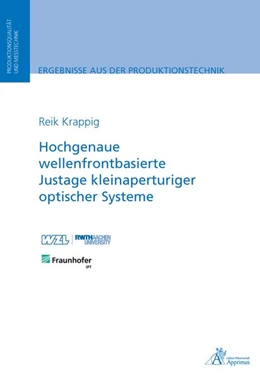 Abbildung von Krappig | Hochgenaue wellenfrontbasierte Justage kleinaperturiger optischer Systeme | 1. Auflage | 2018 | beck-shop.de