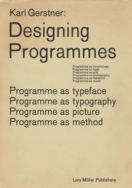 Abbildung von Gerstner | Designing Programmes | 1. Auflage | 2019 | beck-shop.de