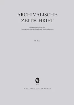 Abbildung von Archivalische Zeitschrift 95 (2018) | 1. Auflage | 2018 | beck-shop.de