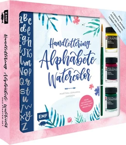 Abbildung von Janssen | Handlettering Alphabete Watercolor - Das Starter-Set - Feine Buchstaben mit Pinsel und Brush Pen | 1. Auflage | 2018 | beck-shop.de