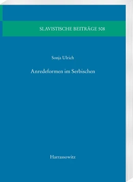 Abbildung von Ulrich | Anredeformen im Serbischen | 1. Auflage | 2018 | beck-shop.de