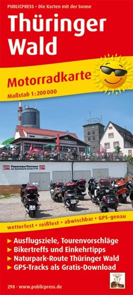 Abbildung von Motorradkarte Thüringer Wald 1:200 000 | 6. Auflage | 2024 | beck-shop.de