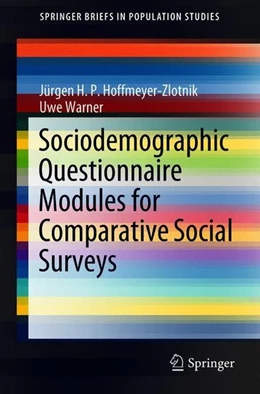 Abbildung von Hoffmeyer-Zlotnik / Warner | Sociodemographic Questionnaire Modules for Comparative Social Surveys | 1. Auflage | 2018 | beck-shop.de