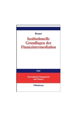 Abbildung von Bernet | Institutionelle Grundlagen der Finanzintermediation | 1. Auflage | 2018 | beck-shop.de