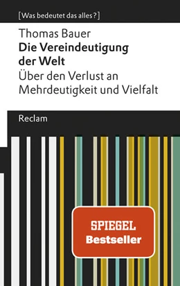 Abbildung von Bauer | Die Vereindeutigung der Welt | 1. Auflage | 2018 | beck-shop.de
