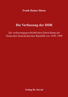 Abbildung von Dietze | Die Verfassung der DDR | 1. Auflage | 2018 | 141 | beck-shop.de