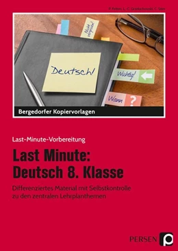 Abbildung von Felten / Grzelachowski | Last Minute: Deutsch 8. Klasse | 1. Auflage | 2018 | beck-shop.de