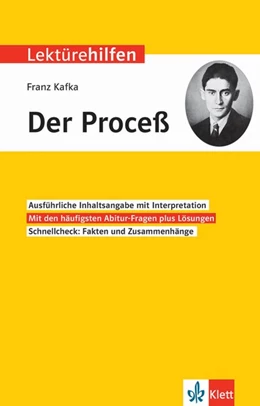 Abbildung von Klett Lektürehilfen Franz Kafka, 