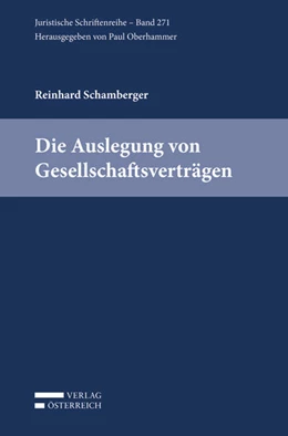 Abbildung von Reinhard | Die Auslegung von Gesellschaftsverträgen | 1. Auflage | 2018 | beck-shop.de