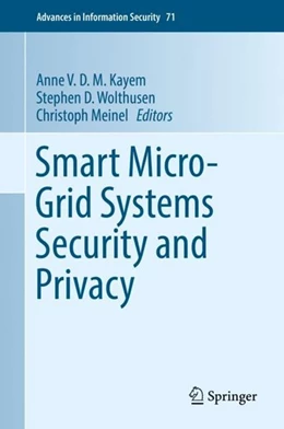 Abbildung von Kayem / Wolthusen | Smart Micro-Grid Systems Security and Privacy | 1. Auflage | 2018 | beck-shop.de