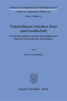 Abbildung von Lauterbach | Unternehmen zwischen Staat und Gesellschaft | 1. Auflage | 2018 | 4 | beck-shop.de