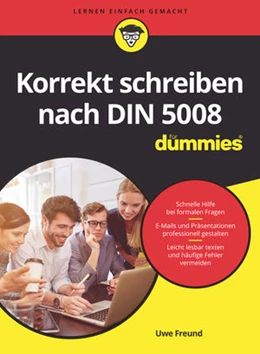 Abbildung von Freund | Korrekt schreiben nach DIN 5008 für Dummies | 1. Auflage | 2020 | beck-shop.de