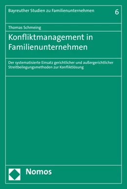 Abbildung von Schmeing | Konfliktmanagement in Familienunternehmen | 1. Auflage | 2019 | beck-shop.de