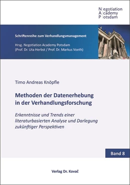 Abbildung von Knöpfle | Methoden der Datenerhebung in der Verhandlungsforschung | 1. Auflage | 2019 | 8 | beck-shop.de