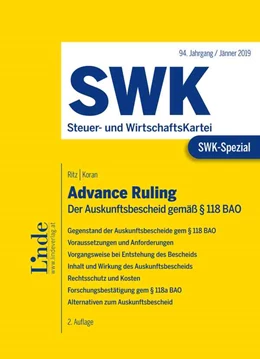 Abbildung von Ritz / Koran | SWK-Spezial Advance Ruling | 2. Auflage | 2019 | beck-shop.de