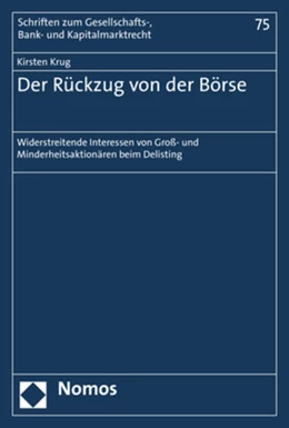 Abbildung von Krug | Der Rückzug von der Börse | 1. Auflage | 2019 | beck-shop.de