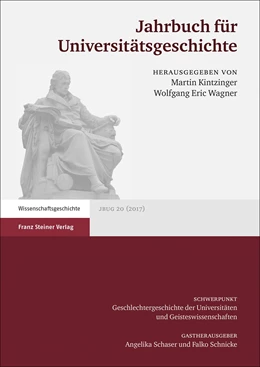 Abbildung von Kintzinger / Wagner | Jahrbuch für Universitätsgeschichte 20 (2017) | 1. Auflage | 2019 | 20 | beck-shop.de