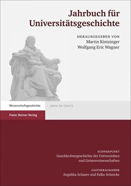 Abbildung von Kintzinger / Wagner | Jahrbuch für Universitätsgeschichte 20 (2017) | 1. Auflage | 2019 | beck-shop.de