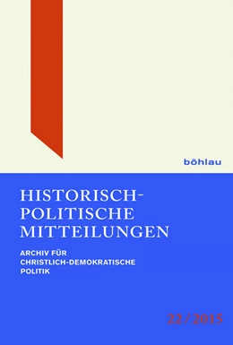 Abbildung von Buchstab / Küsters | Historisch-Politische Mitteilungen | 1. Auflage | 2015 | beck-shop.de