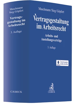 Abbildung von Maschmann / Sieg | Vertragsgestaltung im Arbeitsrecht | 3. Auflage | 2020 | beck-shop.de