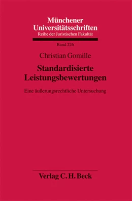 Abbildung von Gomille | Standardisierte Leistungsbewertungen | 1. Auflage | 2009 | Band 226 | beck-shop.de