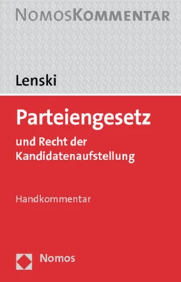 Abbildung von Lenski | Parteiengesetz | 1. Auflage | 2011 | beck-shop.de