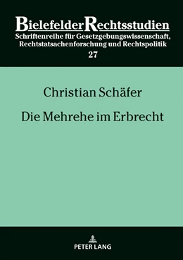 Abbildung von Schäfer | Die Mehrehe im Erbrecht | 1. Auflage | 2019 | 27 | beck-shop.de