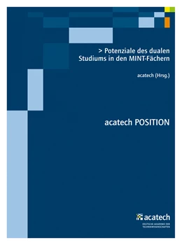 Abbildung von Acatech | Potenziale des dualen Studiums in den MINT-Fächern | 1. Auflage | 2015 | beck-shop.de