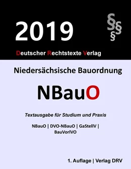 Abbildung von Drv | Niedersächsische Bauordnung | 6. Auflage | 2019 | beck-shop.de