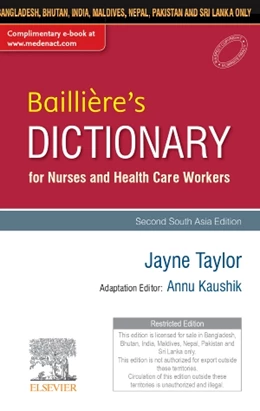 Abbildung von Kaushik | Baillière's Dictionary for Nurses and Health Care Workers, 2nd South Aisa Edition | 2. Auflage | 2019 | beck-shop.de