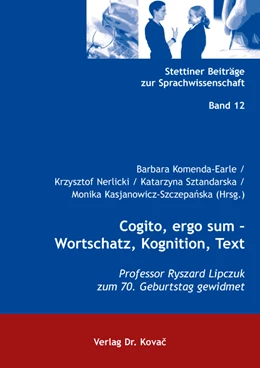 Abbildung von Komenda-Earle / Nerlicki | Cogito, ergo sum – Wortschatz, Kognition, Text | 1. Auflage | 2019 | 12 | beck-shop.de