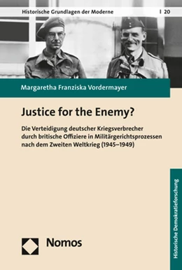 Abbildung von Vordermayer | Justice for the Enemy? | 1. Auflage | 2019 | 20 | beck-shop.de
