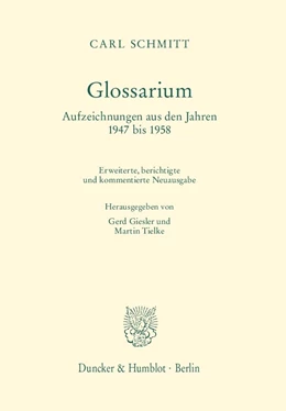 Abbildung von Schmitt / Giesler | Glossarium. | 2. Auflage | 2015 | beck-shop.de