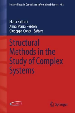 Abbildung von Zattoni / Perdon | Structural Methods in the Study of Complex Systems | 1. Auflage | 2019 | beck-shop.de