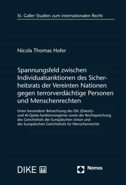 Abbildung von Hofer | Spannungsfeld zwischen Individualsanktionen des Sicherheitsrats der Vereinten Nationen gegen terrorverdächtige Personen und Menschenrechten | 1. Auflage | 2019 | beck-shop.de