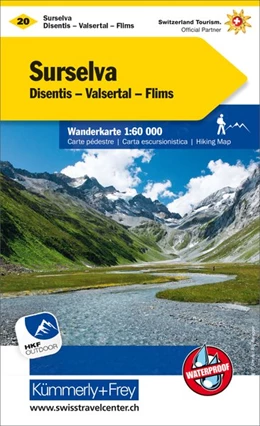 Abbildung von KuF Schweiz Wanderkarte 20 1 : 60 000 Surselva, Disentis | 4. Auflage | 2019 | beck-shop.de