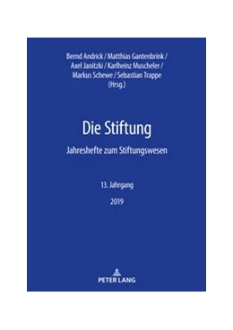 Abbildung von Andrick / Gantenbrink | Die Stiftung | 1. Auflage | 2019 | 13 | beck-shop.de