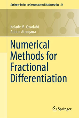 Abbildung von Owolabi / Atangana | Numerical Methods for Fractional Differentiation | 1. Auflage | 2019 | beck-shop.de
